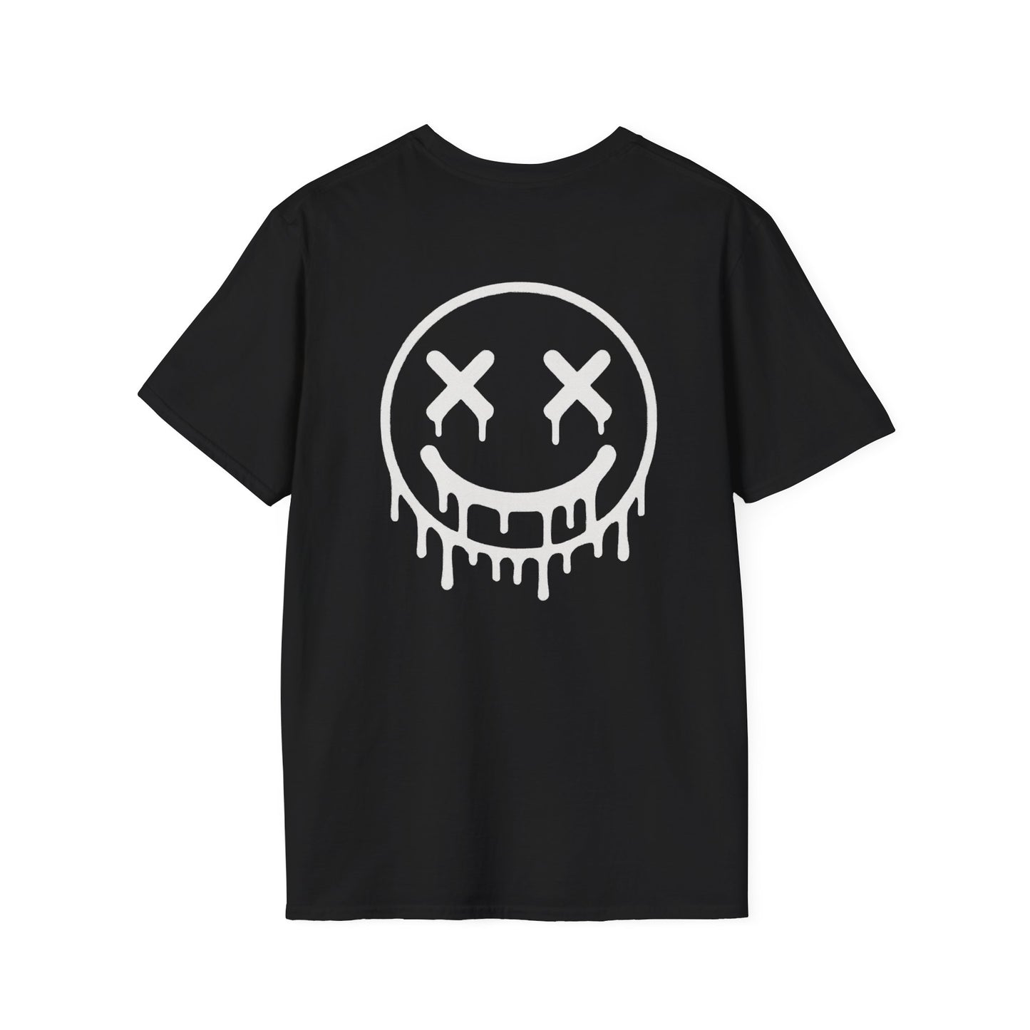 Back Mounted Smily Drip Logo Tee.